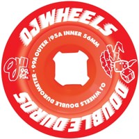 OJ Double Duro Mini Combo Skateboard Wheels - transluscent red (99a/95a)