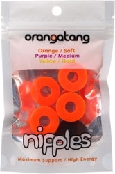 Orangatang Nipples Double Barrel Skate Bushings (2 Truck Set) - orange (soft)