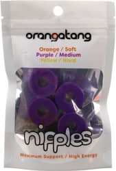 Orangatang Nipples Double Barrel Skate Bushings (2 Truck Set) - purple (medium)