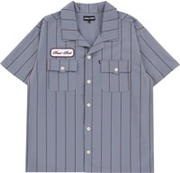 Passport Striped Casual S/S Shirt - light blue