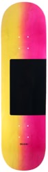 Quasi Proto Fade 8.5 Skateboard Deck - black square yellow/pink