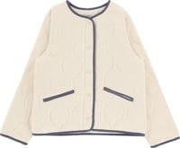 Rhythm Women's Check Quilted Jacket - cream