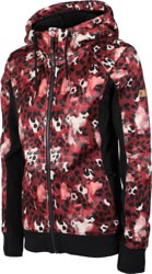 Roxy Women's Frost Printed Hoodie - oxblood red leopold