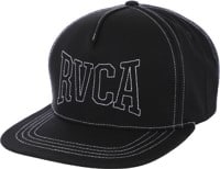 RVCA Stitch Snapback Hat - black