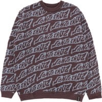 Santa Cruz Creep Repeat Sweater - black currant