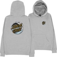 Santa Cruz Kids Wave Dot Hoodie - grey heather/gold