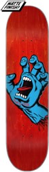 Santa Cruz Screaming Hand 8.0 Skateboard Deck - red