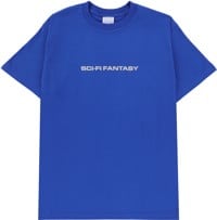 Sci-Fi Fantasy Textured Logo T-Shirt - royal