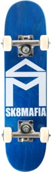 SK8MAFIA House Logo 6.0 Micro Complete Skateboard - blue stain