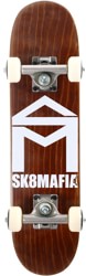 SK8MAFIA House Logo 6.0 Micro Complete Skateboard - brown stain