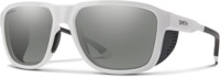 Smith Embark Polarized Sunglasses - white/chromapop platinum mirror polarized lens