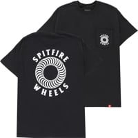 Spitfire Hollow Classic Pocket T-Shirt - black/white