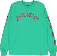 Spitfire Old E Bighead Fill Sleeve L/S T-Shirt - kelly green/red-white-black