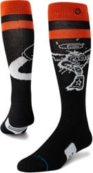 Stance Performance Mid Cushion Merino Wool Snowboard Socks - (jill perkins) black