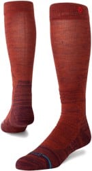 Stance Performance Mid Cushion Merino Wool Snowboard Socks - traveleer rust