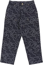 Tactics Double Knee Jeans - squiggle jacquard denim