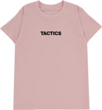 Tactics Kids Wordmark T-Shirt - pale pink