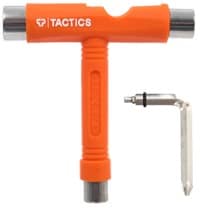 Tactics Unit 5-in-1 Skate Tool - orange fluorescent/white text