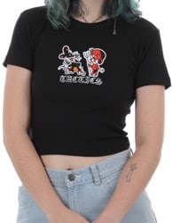 Tactics Women's Lucky Devil Crop T-Shirt - black