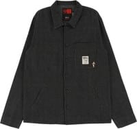 Tactics Zager Sashiko Overshirt L/S Shirt - black sashiko