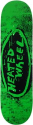 The Heated Wheel Oval 8.38 Skateboard Deck - green