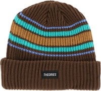 Theories Burst Stripe Beanie - cedar