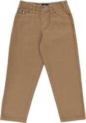 Theories Plaza Jeans - khaki contrast stitch