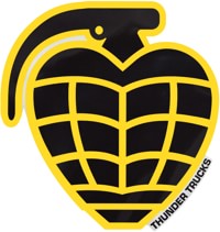 Thunder Grenade Diecut MD Sticker - black/yellow