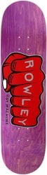 Toy Machine Geoff Rowley Fist 8.5 Skateboard Deck - red fist/purple