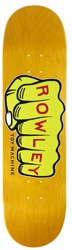 Toy Machine Geoff Rowley Fist 8.5 Skateboard Deck - yellow