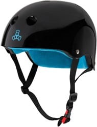 Triple Eight THE Certified Sweatsaver Skate Helmet - black glossy