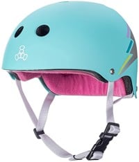 Triple Eight THE Certified Sweatsaver Skate Helmet - teal hologram