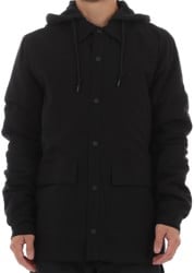 Volcom Insulated Riding Flannel Jacket (Closeout) - black