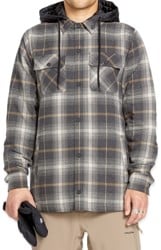 Volcom Insulated Riding Flannel Jacket - stone