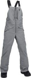 Volcom Kids Barkley Insulated Bib Overall Pants (Closeout) - storm grey