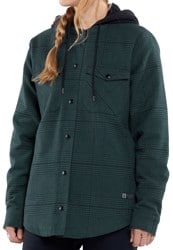 Volcom Women's Insulated Flannel Jacket - balsam