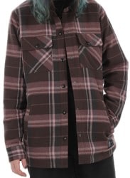 Volcom Women's Insulated Riding Flannel Jacket - dusty lavender