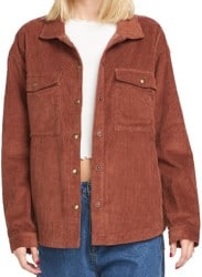 Volcom Women's Power Chord Shacket - chestnut brown