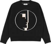 Welcome Bauhaus Emblem Knit Sweater - black