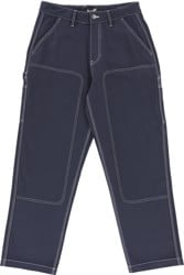 Welcome Brace Double-Knee Canvas Carpenter Pants - dark sapphire