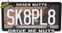 WKND Drive Me Nuts - License Plate Holder