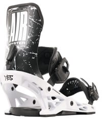 YES Airmaster Snowboard Bindings 2025 - white