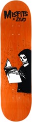 Zero Misfits Ghost Stories 8.25 Skateboard Deck - orange